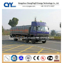 China LNG líquido de tanque de oxígeno semirremolque de automóviles con ASME